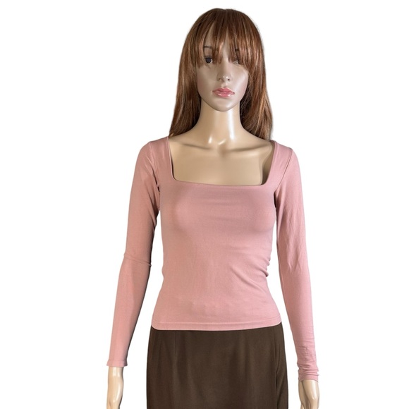 New Free People Intimately Clean Lines Long Sleeve Top Size M/L - Picture 2 of 8